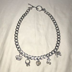 Juicy couture silver necklace